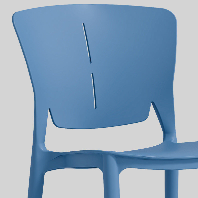 Contemporary Style Chairs Armless Chair for Kitchen with Plastic Legs