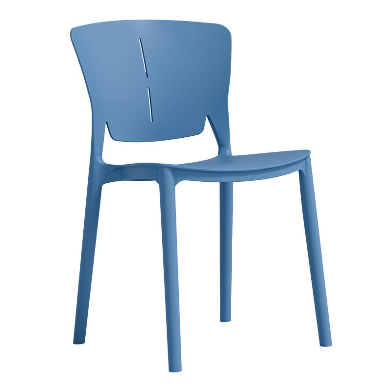 Contemporary Style Chairs Armless Chair for Kitchen with Plastic Legs