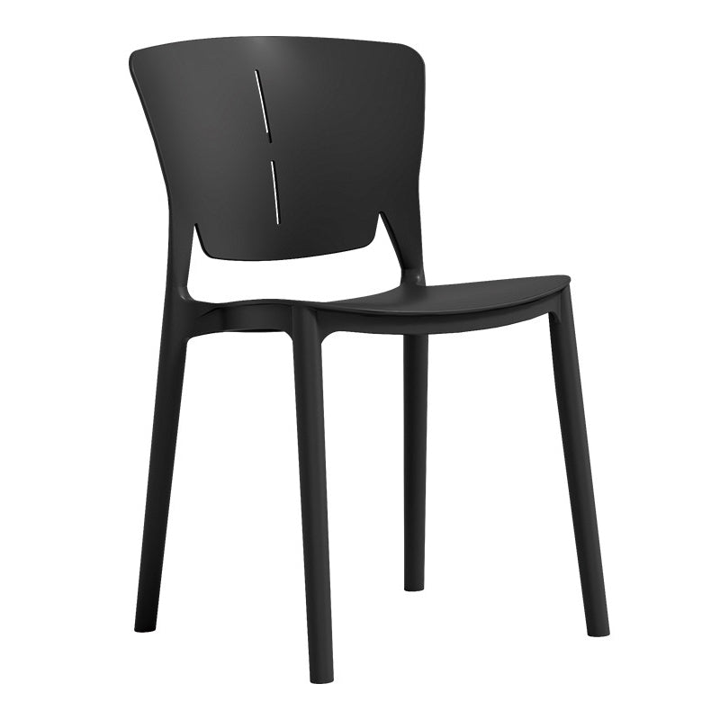 Contemporary Style Chairs Armless Chair for Kitchen with Plastic Legs