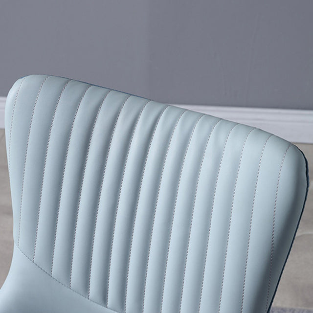 Contemporary Chair Armless Side Chairs for Kitchen with Metal Legs