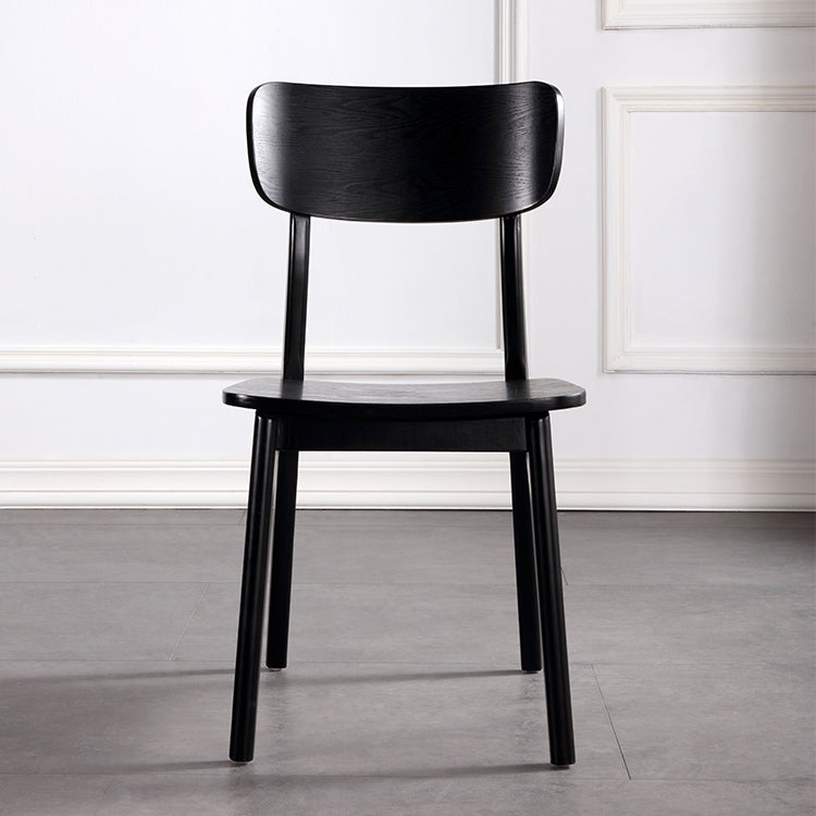 Contemporary Style Chair Armless Chair for Kitchen with Wood Legs