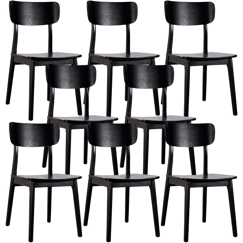 Contemporary Style Chair Armless Chair for Kitchen with Wood Legs