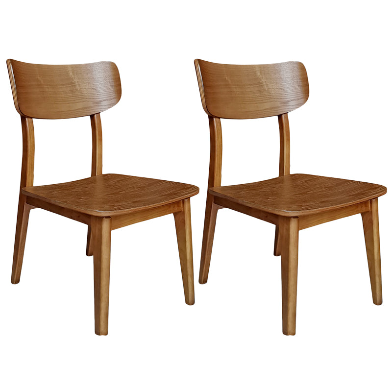 Contemporary Style Chair Armless Chair for Kitchen with Wood Legs