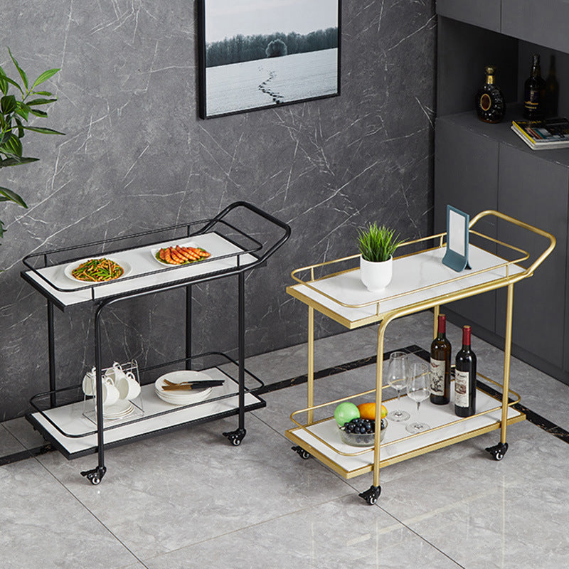 27.55" High Rolling Contemporary Prep Table Stone Prep Table for Restaurant