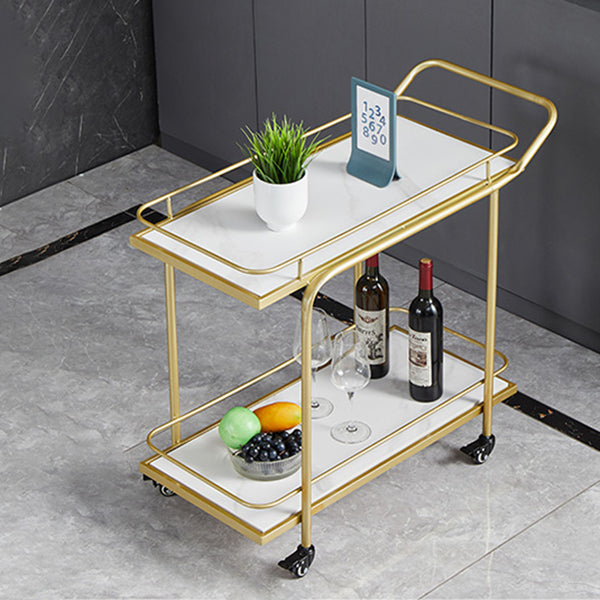 27.55" High Rolling Contemporary Prep Table Stone Prep Table for Restaurant