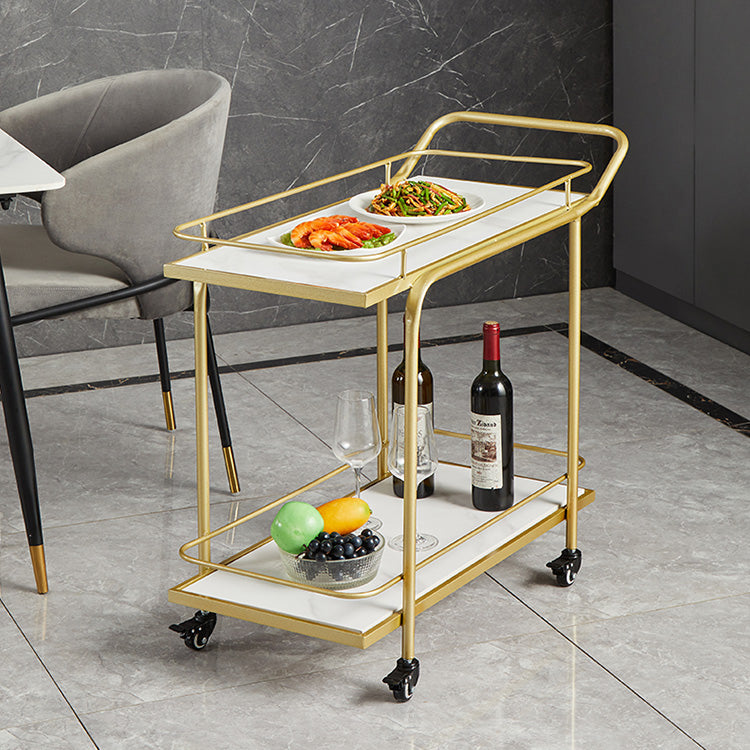 27.55" High Rolling Contemporary Prep Table Stone Prep Table for Restaurant