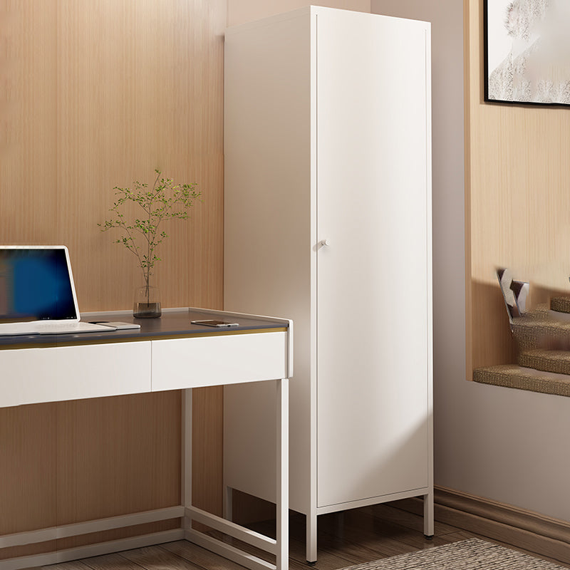 Contemporary Style Wardrobe 1-Door Metal Wardrobe Closet for Bedroom