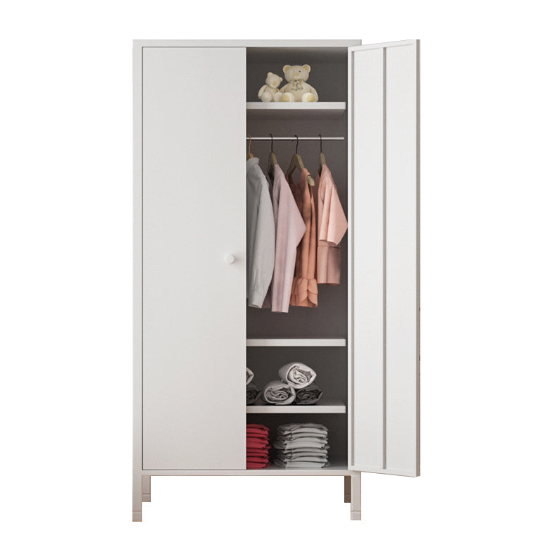 Contemporary Style Wardrobe 1-Door Metal Wardrobe Closet for Bedroom