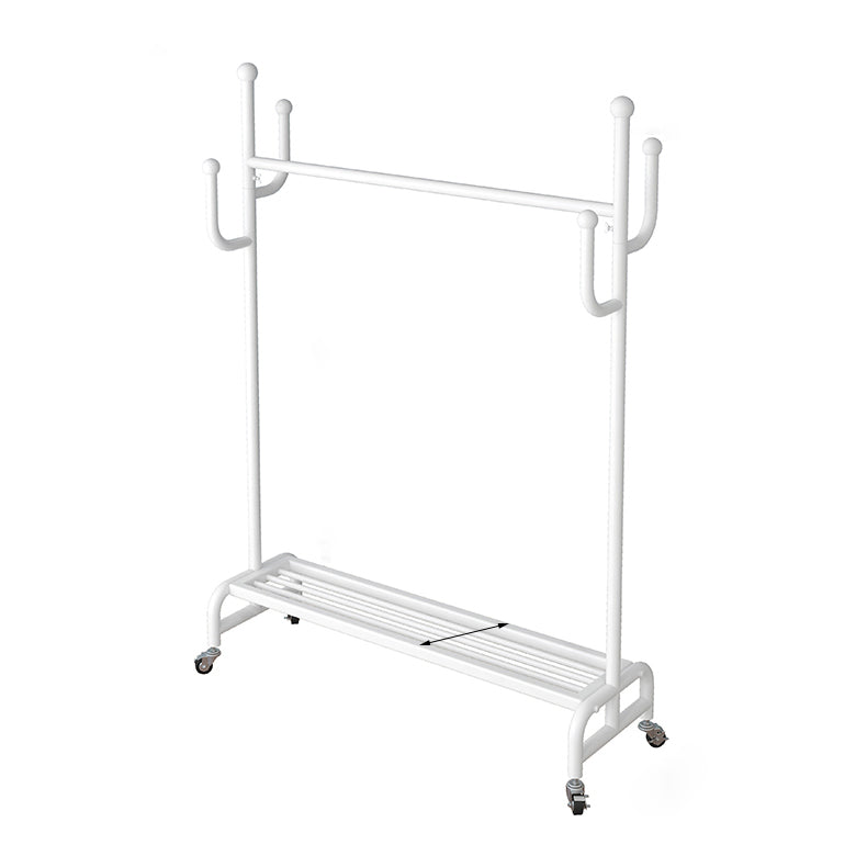 Metal Iron Open Armoire Contemporary Style Armoire with Clothing Rod