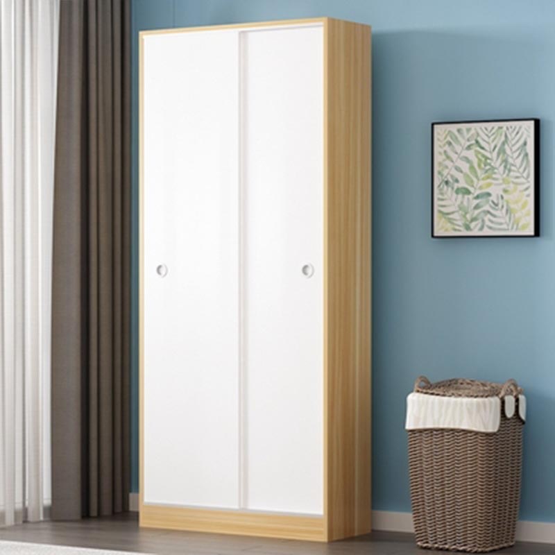 Modern Style Wardrobe Cabinet Engineered Wood Armoire for Bedroom