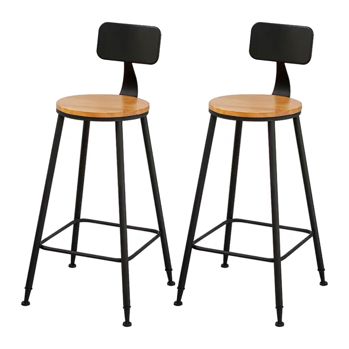 Modern Rectangle Solid Wood Bar Table Set 1/2/4/5/9 Pieces Counter Table with Stools