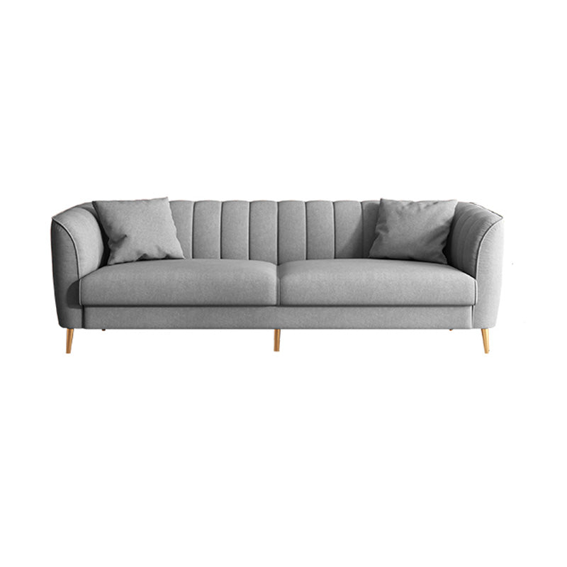 Stationary Living Room Flared Arm Standard Light-grey Modern Sofa