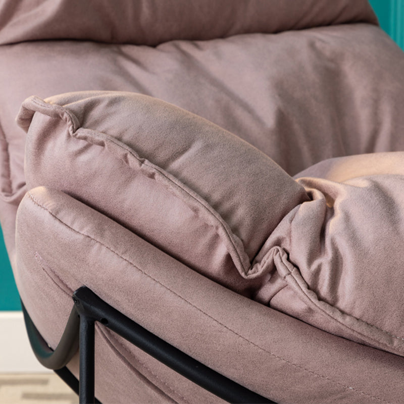 Faux Leather Armless Lounge Chair 34.25" L x 37.40" W x 34.64" H Cushion Back Chair