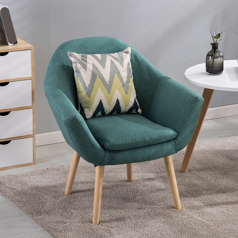 Linen Accent Armchair 29.13" L x 26.77" W x 21.25" H Flared Arms Arms Chair