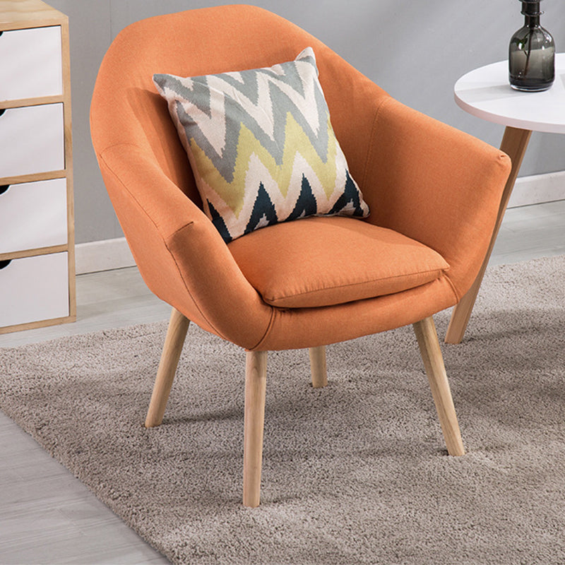 Linen Accent Armchair 29.13" L x 26.77" W x 21.25" H Flared Arms Arms Chair