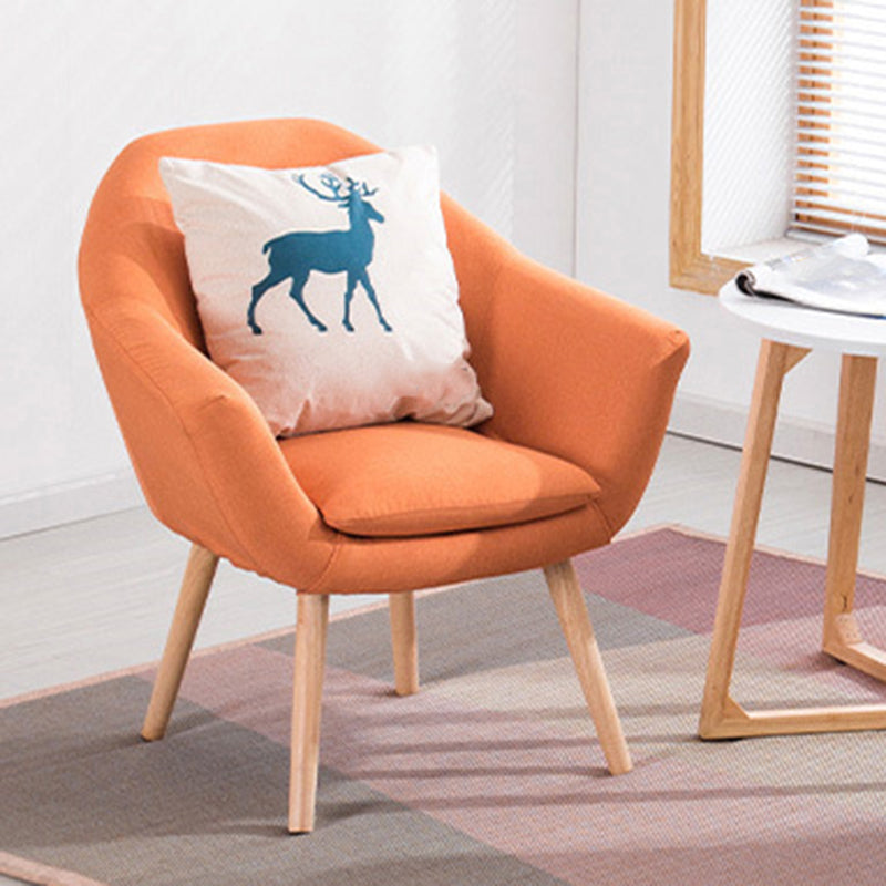 Linen Accent Armchair 29.13" L x 26.77" W x 21.25" H Flared Arms Arms Chair