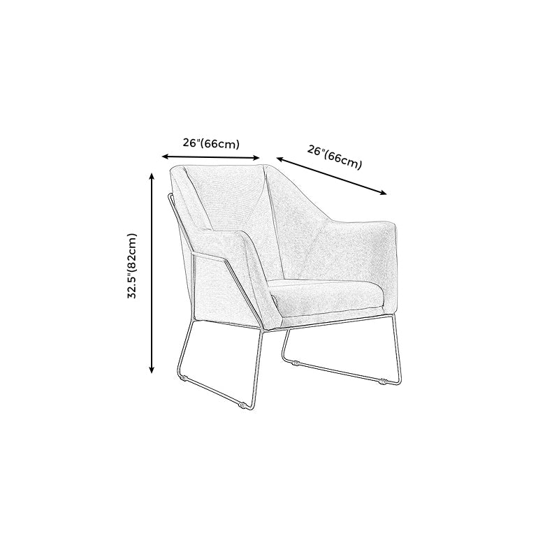 Linen Chair 25.9" L x 25.9"W x 32.2" H Armchai Chair for Living Room