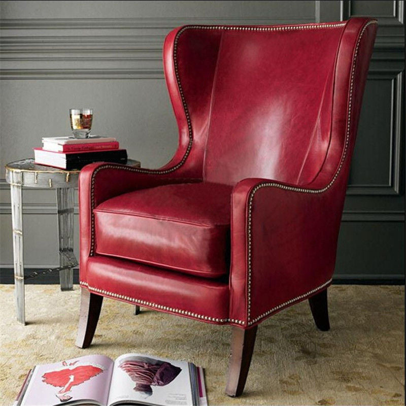 Faux Leather Chair31.4" L x 33.4W x 43.3" H Armchai Chair for Living Room