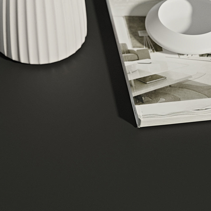 15.7"/18.5"Tall Iron Pedestal White / Black Round Coffee Table