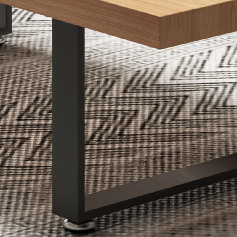 Nordic Rectangular Coffee Cocktail Table Wooden Sled Coffee Table