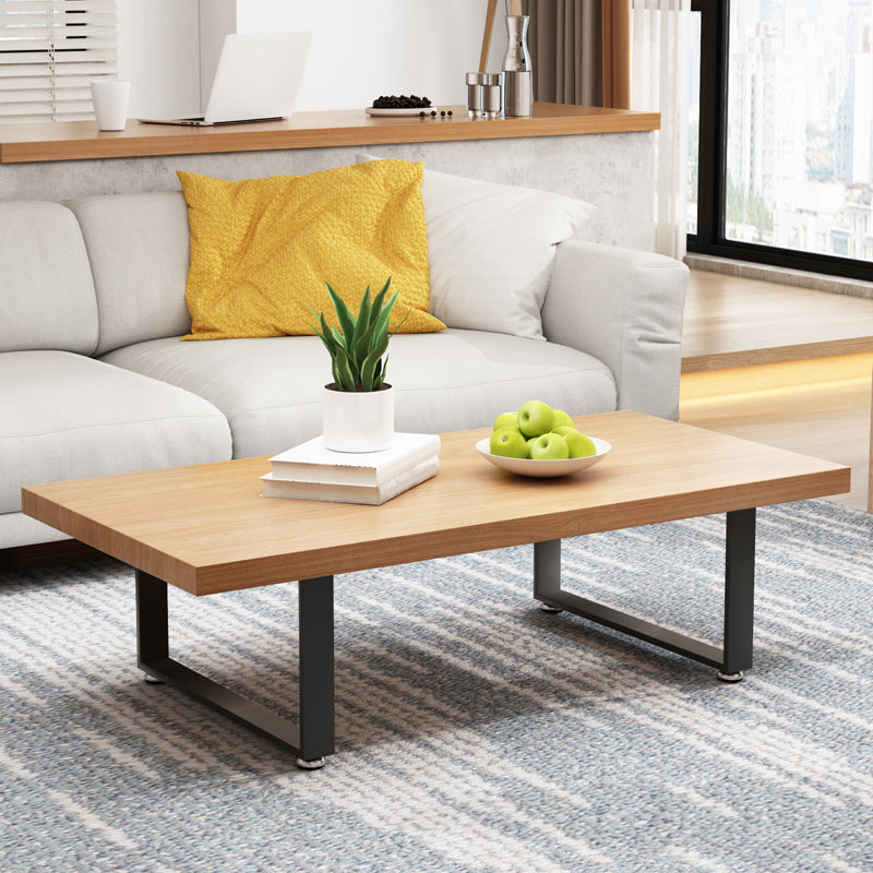 Nordic Rectangular Coffee Cocktail Table Wooden Sled Coffee Table