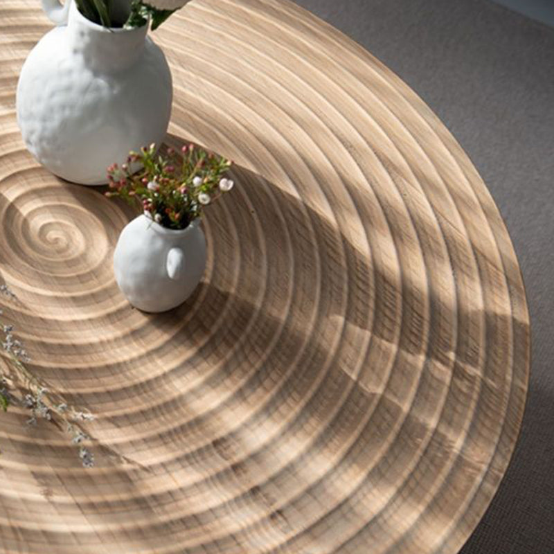 Round Wooden Coffee Table North European 3 Legs Coffee Table