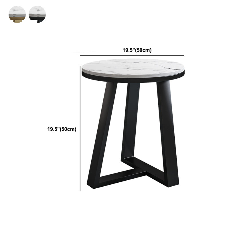 Cross Legs Coffee Table Round/Oval Cocktail Table with Gold/Black Legs