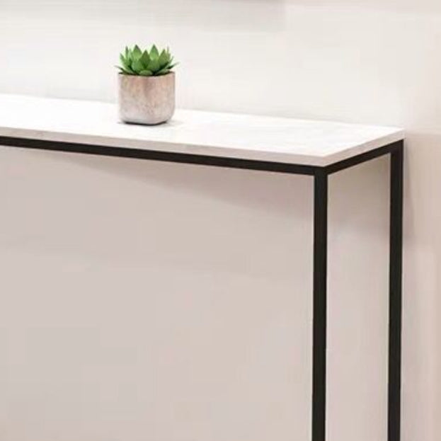 Marble Top Console Table for Hall Console Accent Table 29.53"