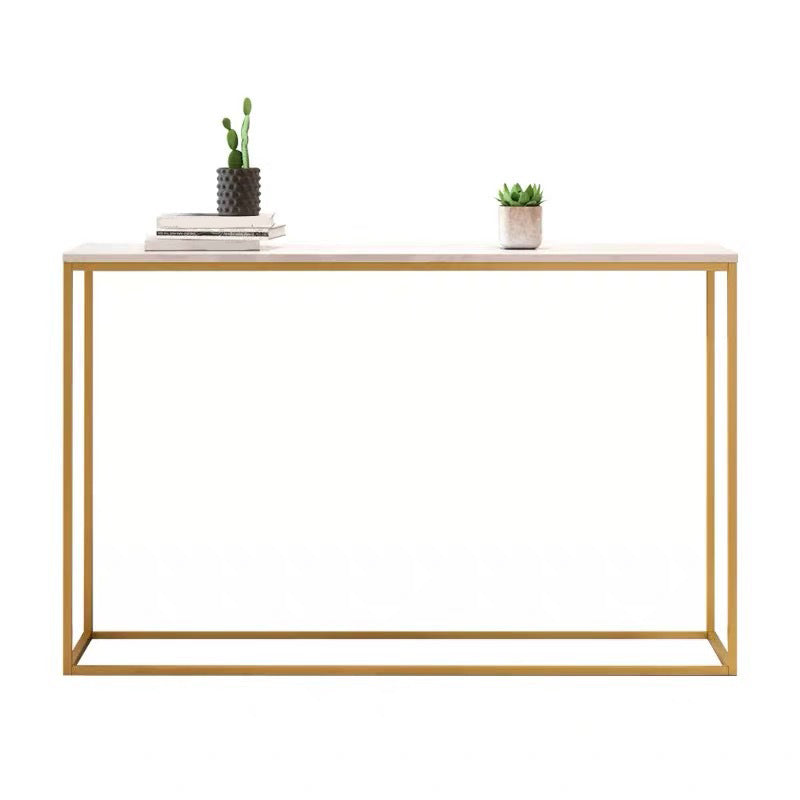 Marble Top Console Table for Hall Console Accent Table 29.53"