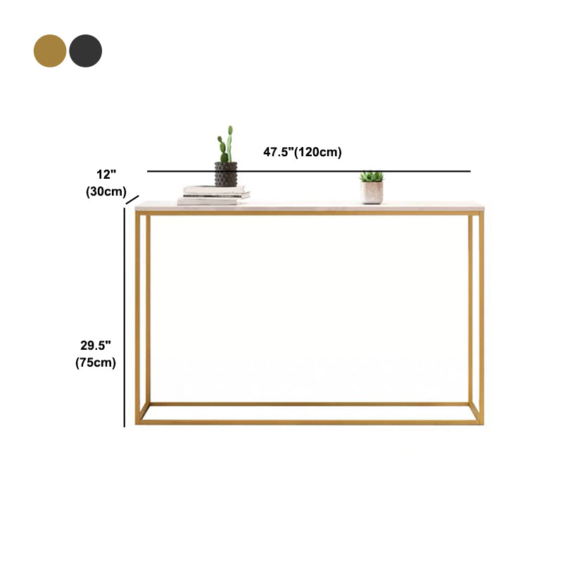 Marble Top Console Table for Hall Console Accent Table 29.53"