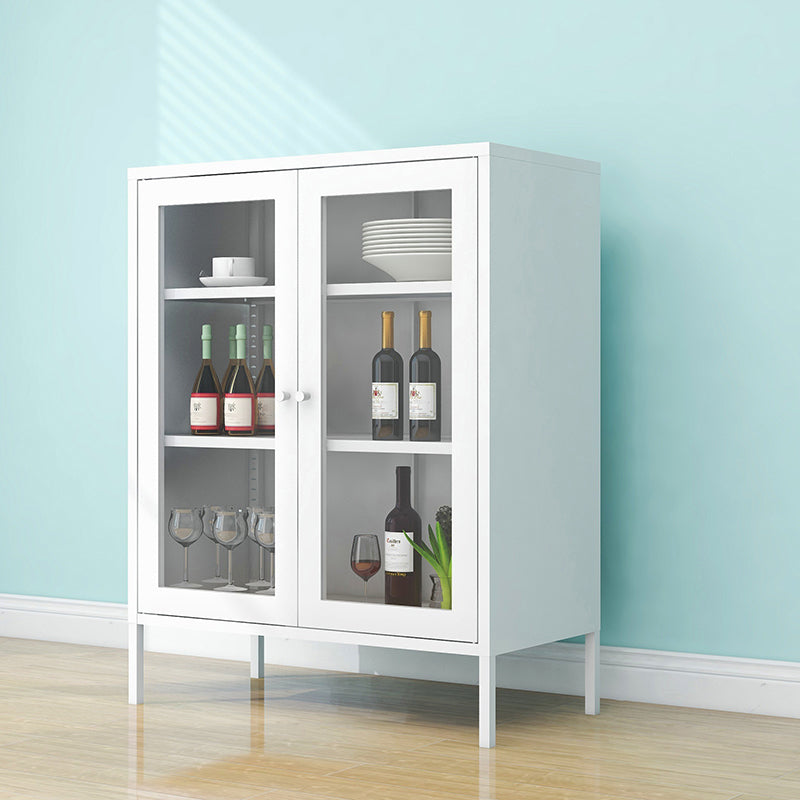 Contemporary Dining Server Door Metal Server for Living Room