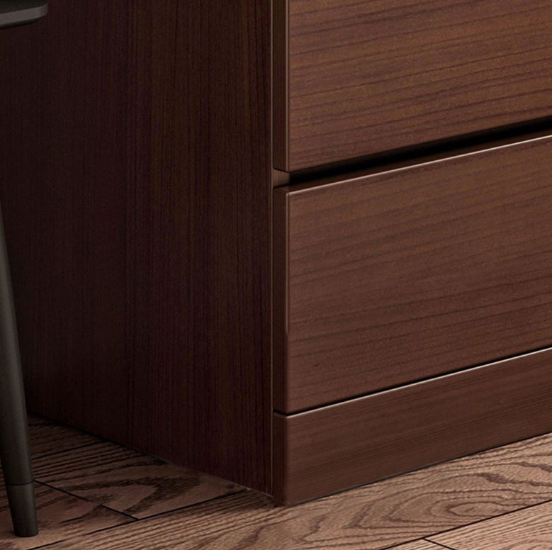 Walnut Storage Chest Modern Bedroom Storage Chest Dresser with 3 / 4 / 5 / 6 Drawers