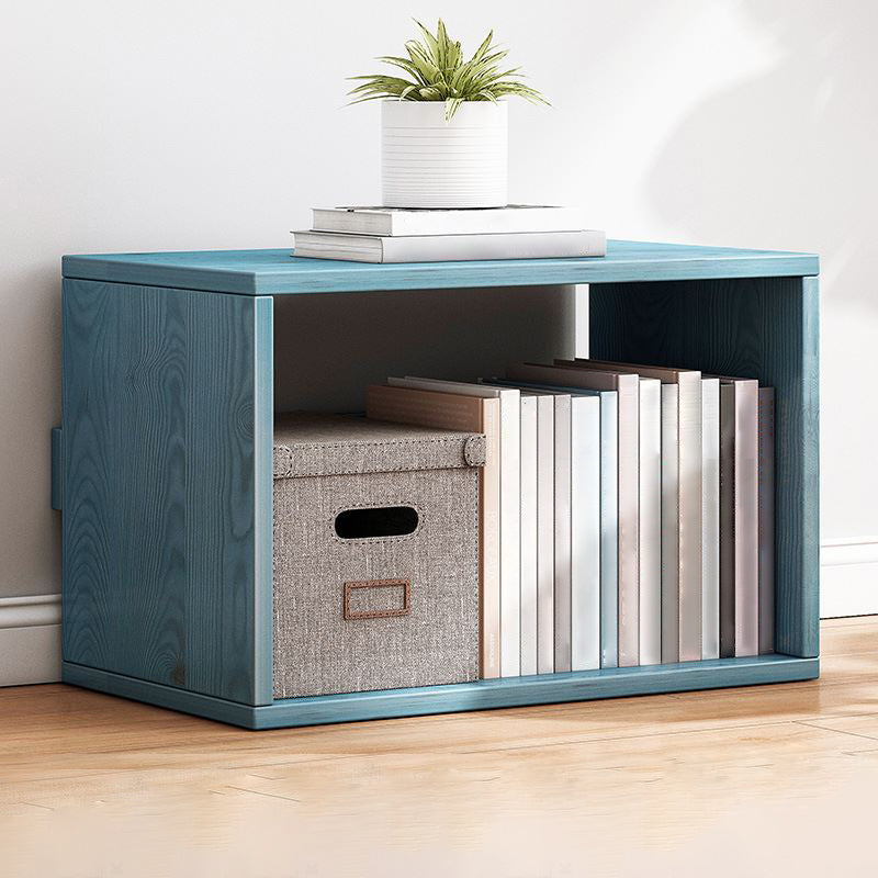 Contemporary Engineer Wood Bookshelf Open Back Bookcase,17.7"L x 7.9"W x 11"H