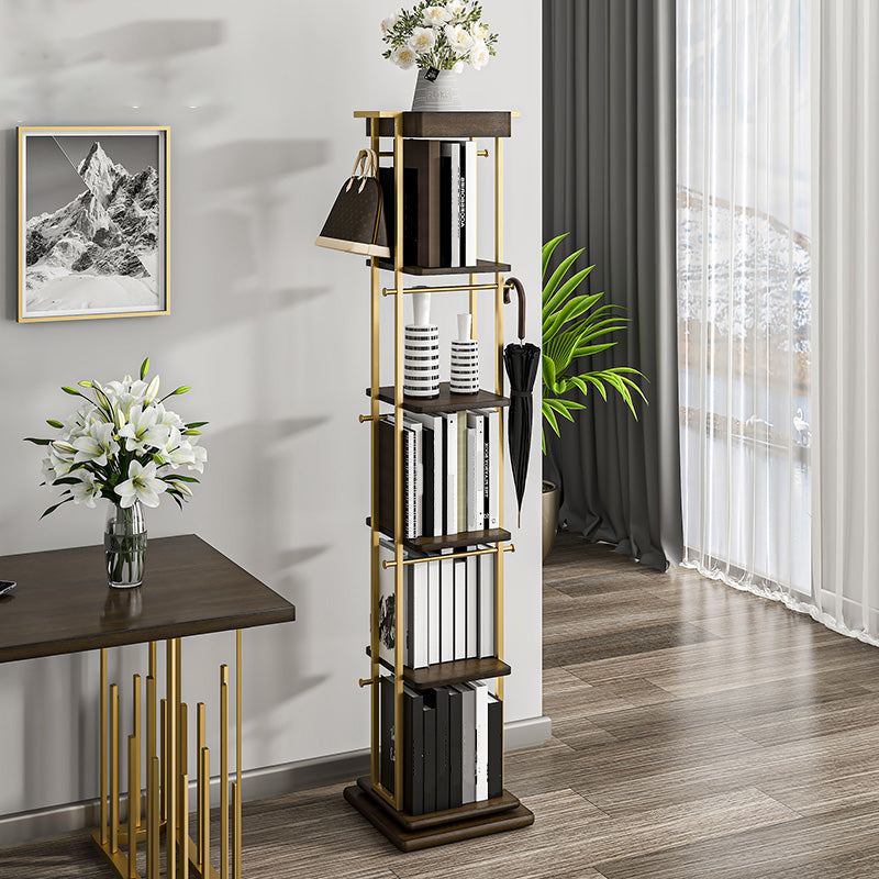 Modern Style Metal Bookshelf Open Back Bookcase for Home Office