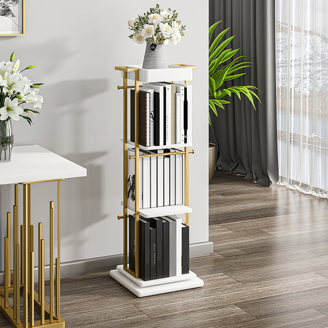 Modern Style Metal Bookshelf Open Back Bookcase for Home Office