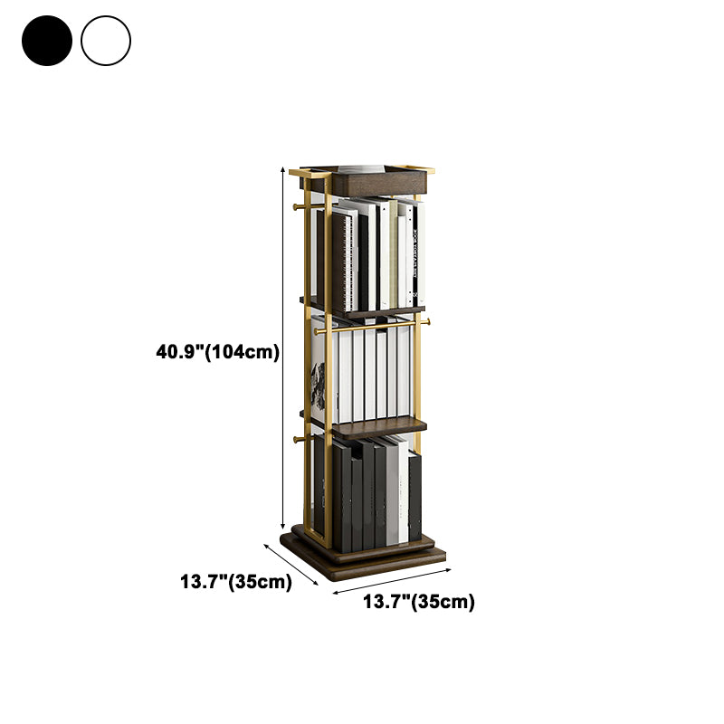 Modern Style Metal Bookshelf Open Back Bookcase for Home Office