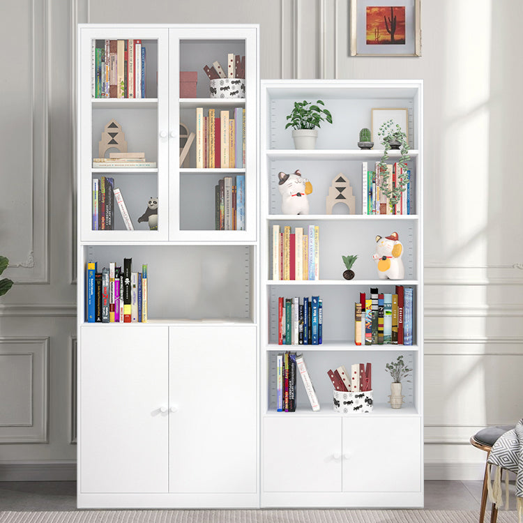 Closed Back Steel Bookshelf Modern Home Living Room Bedroom Standard Bookcase