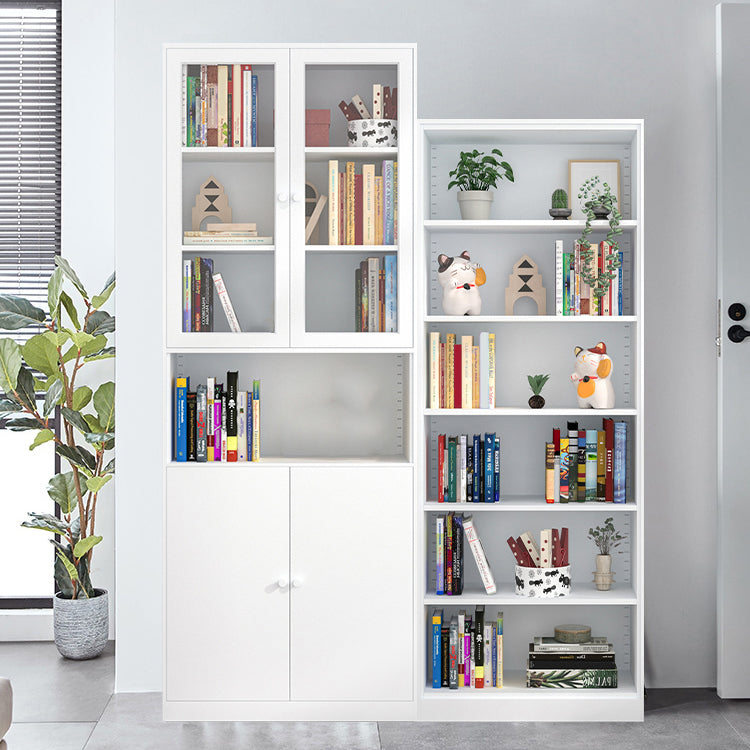 Closed Back Steel Bookshelf Modern Home Living Room Bedroom Standard Bookcase