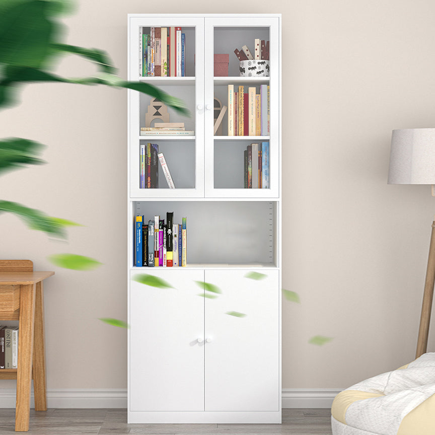 Closed Back Steel Bookshelf Modern Home Living Room Bedroom Standard Bookcase