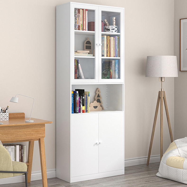 Closed Back Steel Bookshelf Modern Home Living Room Bedroom Standard Bookcase