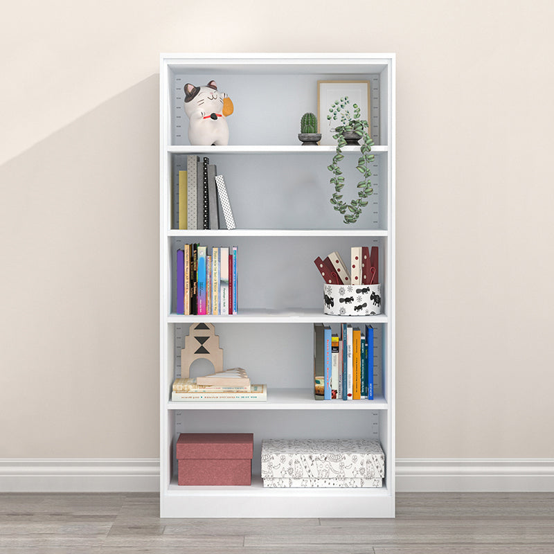 Closed Back Steel Bookshelf Modern Home Living Room Bedroom Standard Bookcase