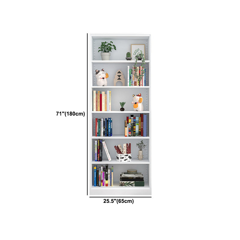 Closed Back Steel Bookshelf Modern Home Living Room Bedroom Standard Bookcase