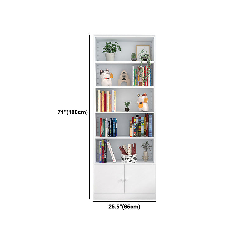 Closed Back Steel Bookshelf Modern Home Living Room Bedroom Standard Bookcase