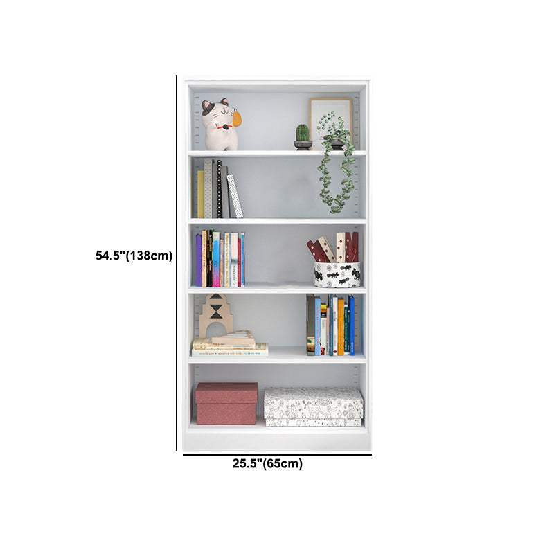 Closed Back Steel Bookshelf Modern Home Living Room Bedroom Standard Bookcase