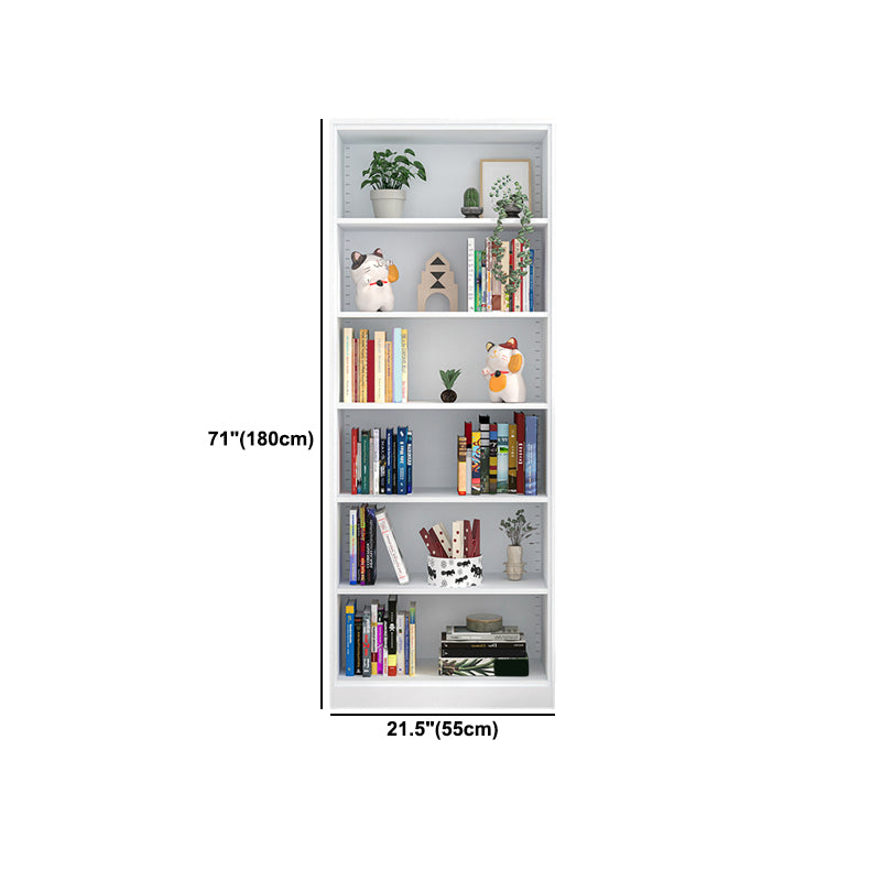 Closed Back Steel Bookshelf Modern Home Living Room Bedroom Standard Bookcase
