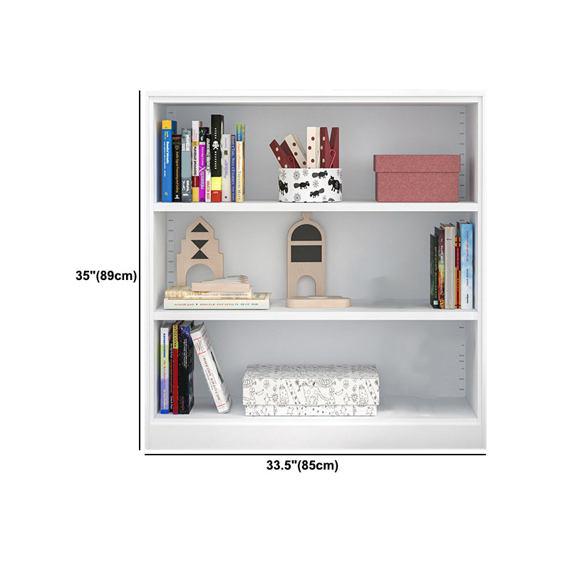 Closed Back Steel Bookshelf Modern Home Living Room Bedroom Standard Bookcase