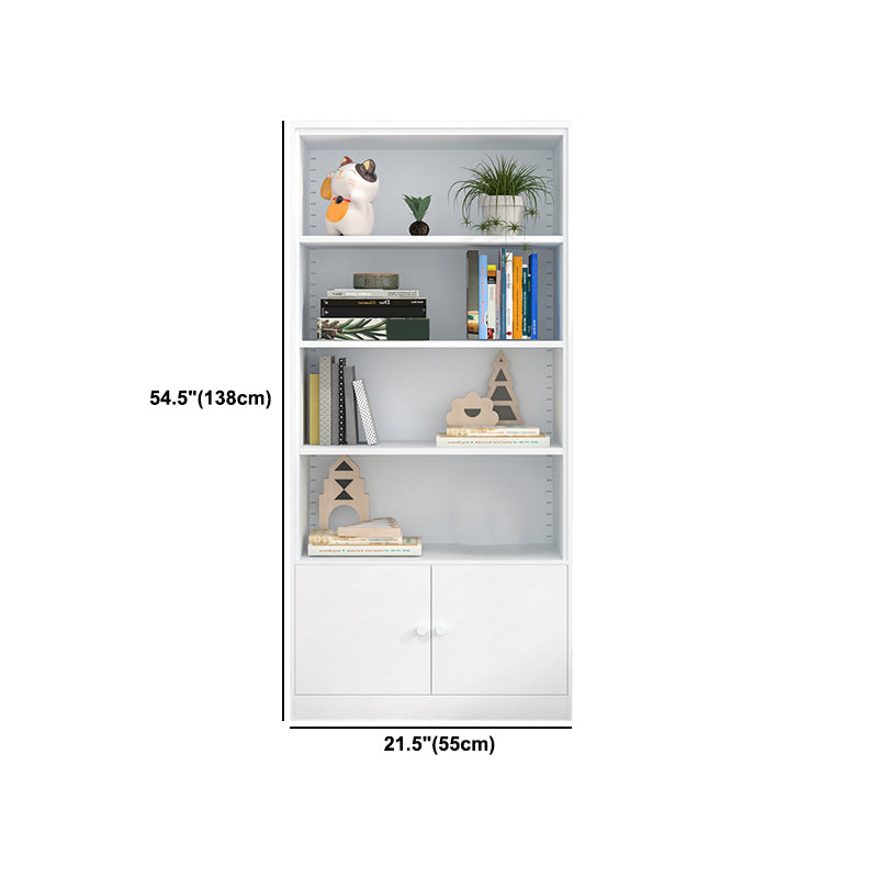 Closed Back Steel Bookshelf Modern Home Living Room Bedroom Standard Bookcase