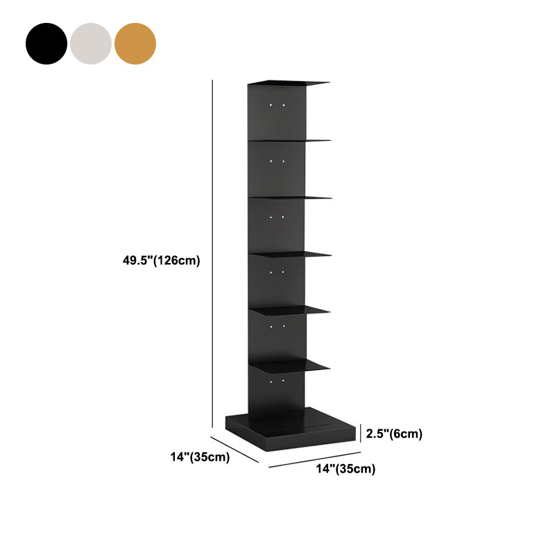 Metal Geometric Bookshelf Scandinavian Style Home Office Bookcase