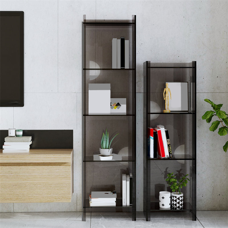 Standard Closed Back Bookshelf Scandinavian Acrylic Bookcase