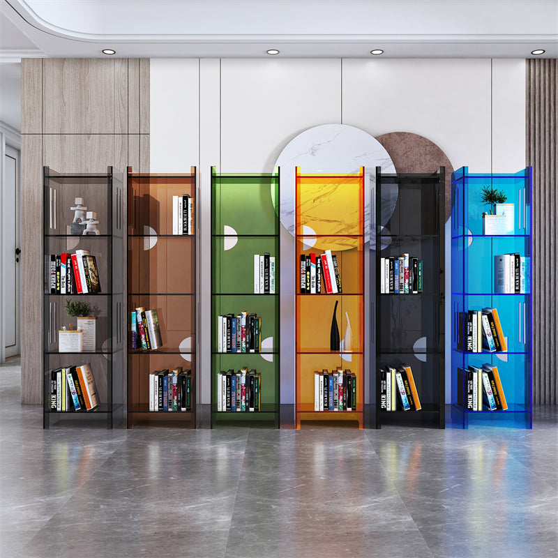 Standard Closed Back Bookshelf Scandinavian Acrylic Bookcase